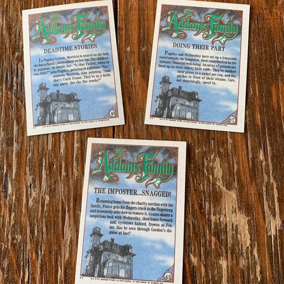 Adams Family Cards!  FREE🔥🔥 w/ any other purchase! - Picture 2 of 2